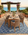 Savannah Pergola Collection Area Rug - Arbor (Navy Blue) Rectangle Navy Blue  lifestyle 17