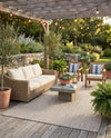 Seaside Serenity Collection Area Rug - Veranda (Beige) Rectangle Beige  lifestyle 10