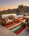 Urban Terrace Collection Area Rug -  Canopy Rectangle Multi  lifestyle 38