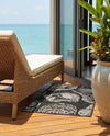Seaside Haven Rugs Collection Area Rug -  Lighthouse (Black and White) Rectangle Black and White  lifestyle 6