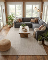 Seaside Serenity Collection Area Rug - Veranda (Light Gray) Rectangle Light Gray  lifestyle 21
