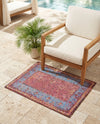 Patio Heritage Collection Area Rug -  Serenity Rectangle Vintage Salmon Coral  lifestyle 16
