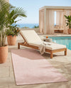 Jill Zarin Sedona Oasis Outdoor Collection Area Rug - Coconino (Pink Roses) Runner Pink Roses  lifestyle 52