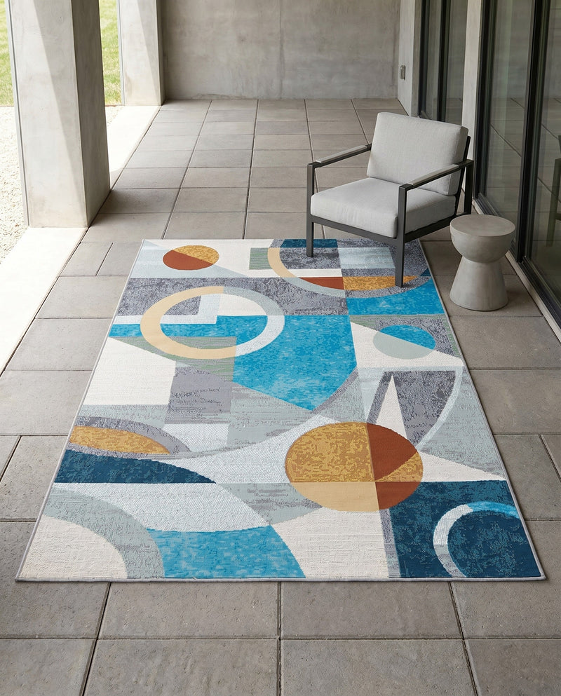 Urban Terrace Collection Area Rug -  Loggia Rectangle Multi  lifestyle 9