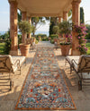 Patio Heritage Collection Area Rug -  Oasis Runner Multi  lifestyle 71