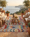 Urban Terrace Collection Area Rug -  Arcade Rectangle Multi  lifestyle 38