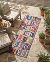 Urban Terrace Collection Area Rug -  Boardwalk Runner Multi  lifestyle 69