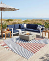 Urban Oasis Rugs Collection Area Rug -  Loft Square Blue  lifestyle 44