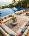 Seaside Blooms Collection Area Rug - Seychelles Rectangle Beige  lifestyle 57