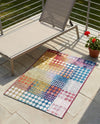 Urban Terrace Collection Area Rug -  Atrium Rectangle Multi  lifestyle 25