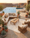 Tribal Terrace Treasures Collection Area Rug -  Incan Isle (Natural) Square Natural  lifestyle 82