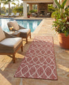 Savannah Pergola Collection Area Rug -  Pavilion (Rust Red) Runner Rust Red  lifestyle 43