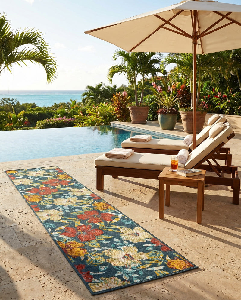 Seaside Haven Rugs Collection Area Rug -  Nautical Runner Multi  lifestyle 65