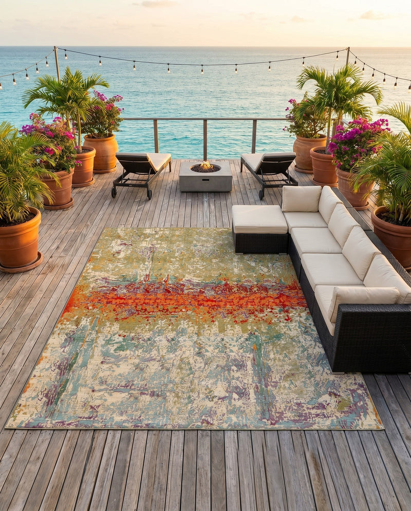 Urban Terrace Collection Area Rug -  Terrace Rectangle Multi  lifestyle 33