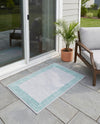 Bahama Breeze Outdoor Collection Area Rug -  Abaco Rectangle Gray Teal  lifestyle 68