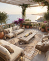 Patio Heritage Collection Area Rug -  Augusta (Natural) Rectangle Natural  lifestyle 38