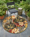 Seaside Blooms Collection Area Rug - Eden Round Multi  lifestyle 68