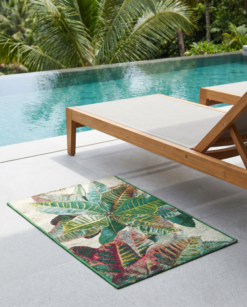 Seaside Blooms Collection Area Rug -  Fern Rectangle Multi  lifestyle 19