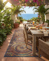 Coastal Terrace Collection Area Rug -  Lagoon Runner Multi  lifestyle 49