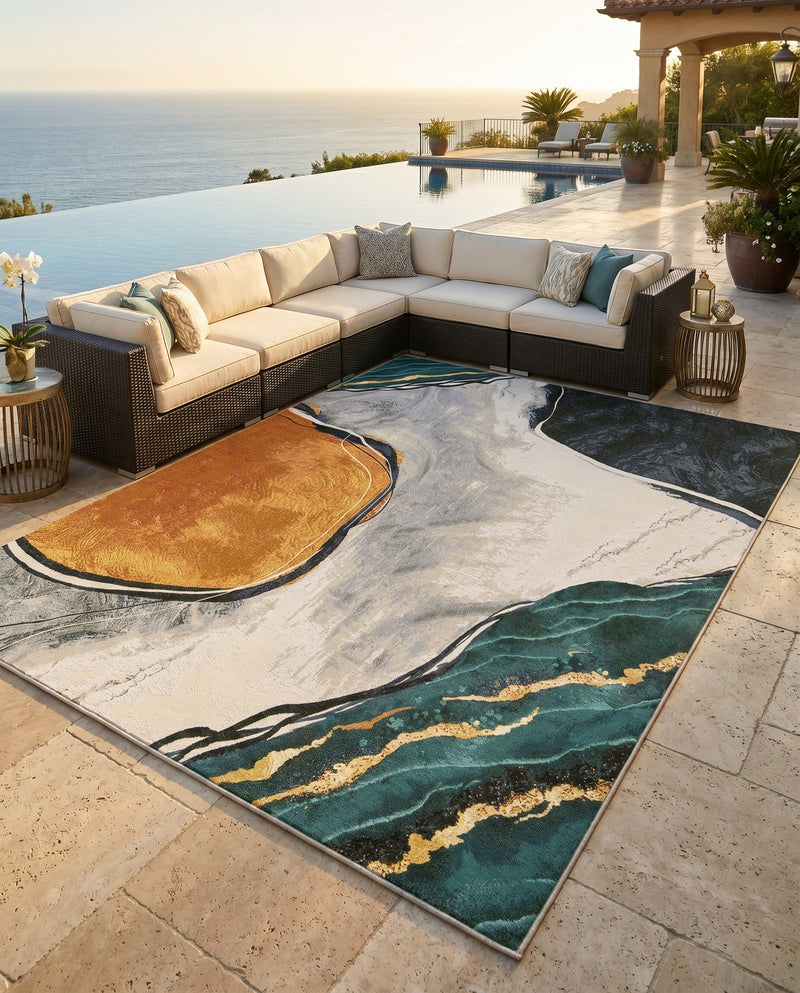 Urban Terrace Collection Area Rug -  Pavilion Rectangle Multi  lifestyle 16