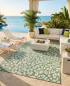 Savannah Escape Collection Area Rug -  Amazon (Green Blue) Rectangle Green Blue  lifestyle 14