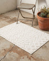 Garden Lattice Charm Collection Area Rug -  Pergola (Ivory) Rectangle Ivory  lifestyle 12