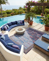 Urban Terrace Collection Area Rug -  Oasis Rectangle Multi  lifestyle 8
