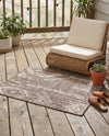 Desert Nomad Terrace Collection Area Rug - Sahara (Brown) Rectangle Brown  lifestyle 17