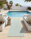 Jill Zarin Sedona Oasis Outdoor Collection Area Rug - Coconino (Palm Green) Runner Palm Green  lifestyle 40