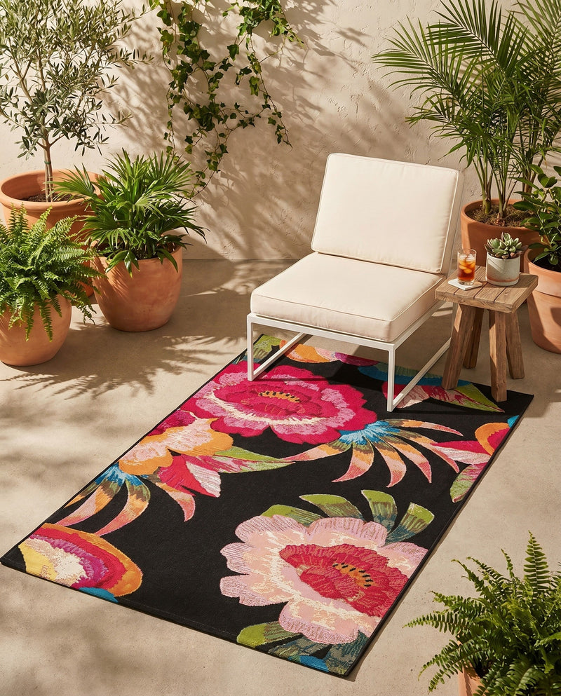 Seaside Blooms Collection Area Rug -  Versailles Rectangle Multi  lifestyle 43