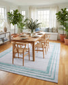 Bahama Breeze Outdoor Collection Area Rug -  Abaco Rectangle Gray Teal  lifestyle 23