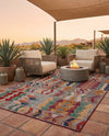 Urban Terrace Collection Area Rug -  Arcade Rectangle Multi  lifestyle 33