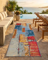 Urban Terrace Collection Area Rug -  Arbour Runner Multi  lifestyle 87