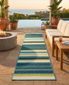 Terrace Fringe Collection Area Rug -  Veranda Runner Multi  lifestyle 43