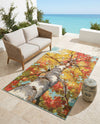 Seaside Blooms Collection Area Rug - Eden Rectangle Multi  lifestyle 6