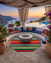 Urban Terrace Collection Area Rug -  Canopy Octagon Multi  lifestyle 44