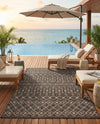 Savannah Pergola Collection Area Rug -  Pergola (Charcoal Gray) Rectangle Charcoal Gray  lifestyle 19
