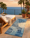 Urban Terrace Collection Area Rug -  Parkside Runner Light Blue  lifestyle 58