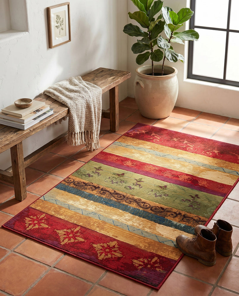 Urban Terrace Collection Area Rug -  Rooftop Rectangle Multi  lifestyle 66