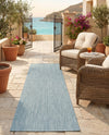 Seaside Serenity Collection Area Rug - Veranda (Aquamarine) Runner Aquamarine  lifestyle 45