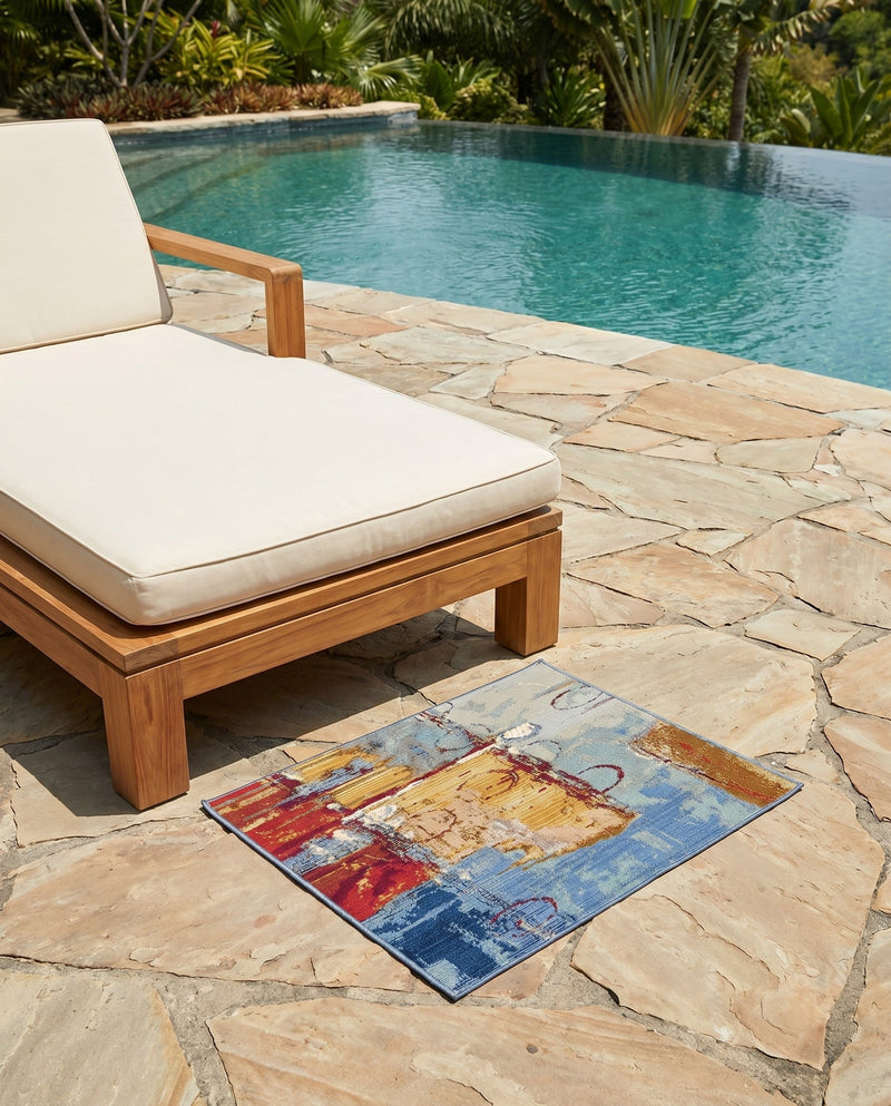 Urban Terrace Collection Area Rug -  Arbour Rectangle Multi  lifestyle 15