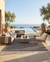 Savannah Pergola Collection Area Rug -  Pergola (Charcoal Gray) Rectangle Charcoal Gray  lifestyle 10