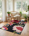Seaside Blooms Collection Area Rug -  Versailles Rectangle Multi  lifestyle 44
