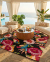 Seaside Blooms Collection Area Rug -  Versailles Rectangle Multi  lifestyle 50