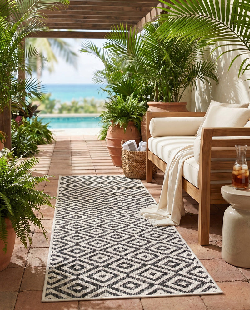 Urban Oasis Rugs Collection Area Rug -  Rooftop (Charcoal Gray) Runner Charcoal Gray  lifestyle 22