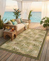 Seaside Blooms Collection Area Rug -  Verdant Rectangle Green  lifestyle 14