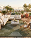 Urban Terrace Collection Area Rug -  Chelsea (Green) Rectangle Green  lifestyle 5