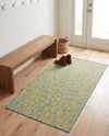 Savannah Escape Collection Area Rug -  Amazon (Blue Yellow) Rectangle Blue Yellow  lifestyle 21