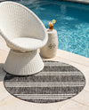 Urban Oasis Rugs Collection Area Rug -  District (Charcoal) Round Charcoal  lifestyle 33