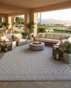 Savannah Pergola Collection Area Rug - Savannah Rectangle Gray  lifestyle 18